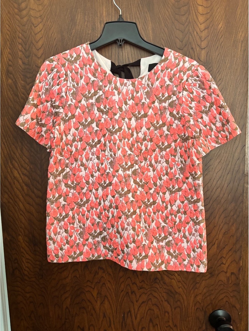 J.Crew Collection Floral Patterned Short Sleeve Top Size 6
